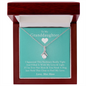 To My Grand Daughter - If Ever I'm Not Here (Love, Mee Maw) | Beautiful14K White Gold Family Forever Pendant