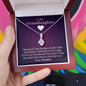 Grand Daughter - If I'm Not Here (Love, Grandma) | Stunning 14K White Gold Granddaughter Necklace