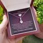 Granddaughter - Our Days of Laughter | 14k White Gold & Stainless Steel Necklace