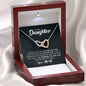 To My Daughter - The Gift Of You (Love, Mom) | Beautiful 14k Gold Forever Family Locked Hearts