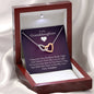 To My Daughter - If You Need A Hug (Love, Grandma) | Beautiful 14k Gold Forever Family Locked Hearts