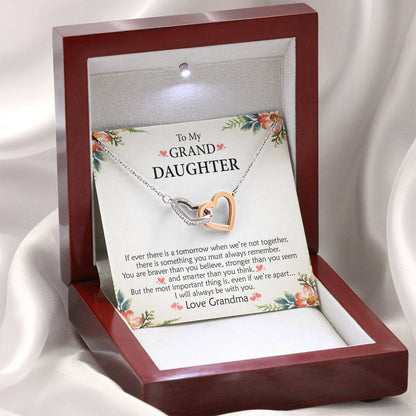 To My Grand Daughter - Something You Must Always Remember | Beautiful 14k Gold Forever Family Locked Hearts