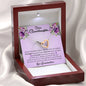 Dear Grand Daughter - Go Chase Your Dreams | Beautiful 14k Gold Forever Family Locked Hearts