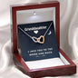 Grand Daughter - I Love You To The Moon And Back | Beautiful 14k Gold Forever Family Locked Hearts