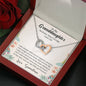 To My Grand Daughter - In Every Step Of Your Life (Love Grandma) | Beautiful 14k Gold Forever Family Locked Hearts