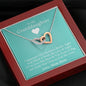 To My Grand Daughter - If I'm Ever Not Here (Love, Mom-Mom) | Beautiful 14k Gold Forever Family Locked Hearts