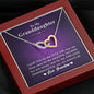 To My Grand Daughter - The Amazing Woman (Love, Grandma) | Beautiful 14k Gold Forever Family Locked Hearts