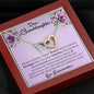 Dear Grand Daughter - Go Chase Your Dreams | Beautiful 14k Gold Forever Family Locked Hearts