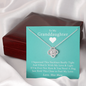 To My Grand Daughter - If I'm Ever Not Here (Love Mee Maw) | Artisan Crafted 14k Brilliant Gold Family Knot Necklace