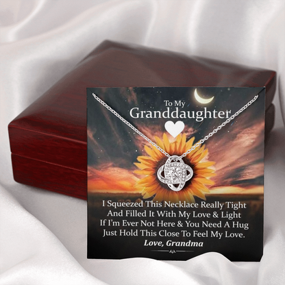 To My Grand Daughter - If I'm Ever Not Here (Grandma) | Handcrafted 14k Gold Family Knot Necklace