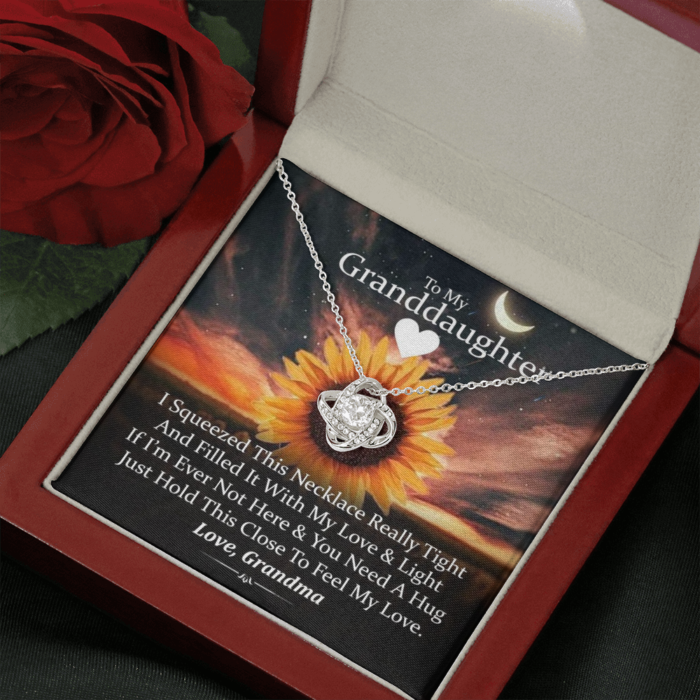 To My Grand Daughter - If I'm Ever Not Here (Grandma) | Handcrafted 14k Gold Family Knot Necklace