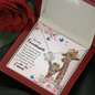 To My Grand Daughter - You Are My Angel | Artisan Crafted 14k Brilliant Gold Family Knot Necklace