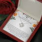 To My Grand Daughter - I Am So Proud of You | Handcrafted Artisan 14k Brilliant Gold Family Knot Necklace