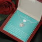 To My Grand Daughter - If I'm Ever Not Here (Love Papa & Nana) | Artisan Crafted 14k Brilliant Gold Family Knot Necklace