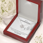 To My Grand Daughter - When We Can't Be Together (Love, Grandma) | Artisan Crafted 14k White Gold Family Knot Necklace