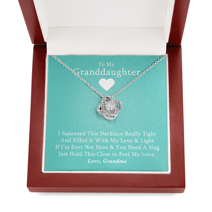 To My Grand Daughter - If I'm Ever Not Here (Love Grandma) | 14k White Gold Artisan Crafted Necklace & Gift Card