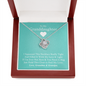 To My Grand Daughter (Love Grandpa/Grandma) | Artisan Crafted 14k Gold Family Knot Necklace
