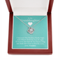 To My Grand Daughter - If I'm Ever Not Here (Love Grandma) | 14k White Gold Artisan Crafted Necklace & Gift Card