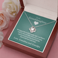 Granddaughter - Warm Hugs (Grandma & Grandpa) | Beautiful 14k White Gold Granddaughter Knot Necklace