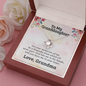 To My Granddaughter, Memories | 14k White Gold Love Knot | Granddaughter Necklace Gift & Poem Card