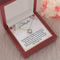 To My Granddaughter | My Promise to You | Beautiful 14k White Gold Family Forever Love Knot | Granddaughter Keepsake Gift w/ Message Card