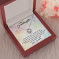 To My Granddaughter - Promise to Love You | Beautiful 14k White Gold Family Forever Love Knot | Granddaughter Keepsake Gift w/ Message Card