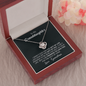 To My Grand Daughter - The Gift of You (Love Grandma) | Beautiful 14k White Gold Family Forever Love Knot | Real White Gold Necklace