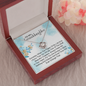 To My Granddaughter - When the Pages End | Beautiful 14k White Gold Family Forever Love Knot | Granddaughter Keepsake Gift w/ Message Card