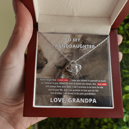 granddaughter necklace present from grandpa