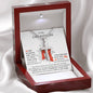 To My Grand Son - Somebody Loves You | Artisan Crafted 14k White Gold Cross Necklace with Sentimental Message Card