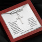 To My Daughter - You Can Do This | Stunning Artisan Crafted 14k White Gold Cross Necklace