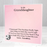 Luxury Glass Message Card + 14K White Gold Necklace | To My Grand Daughter - Love, Grandma | Permanent Message Card Display Message | Soft Pink Lumen Glass Message Stand Only