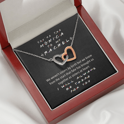 The Monica to My Rachel | Interlocked Hearts Eternal Friendship Necklace