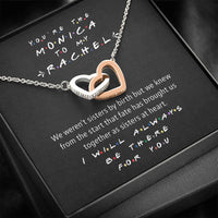The Monica to My Rachel | Interlocked Hearts Eternal Friendship Necklace