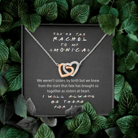 The Rachel to My Monica | Interlocked Hearts Eternal Friendship Necklace
