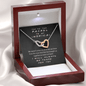 The Rachel to My Monica | Interlocked Hearts Eternal Friendship Necklace